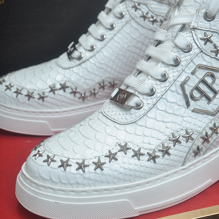 PP White Casual Sneakers #109 | Men's Streetwear