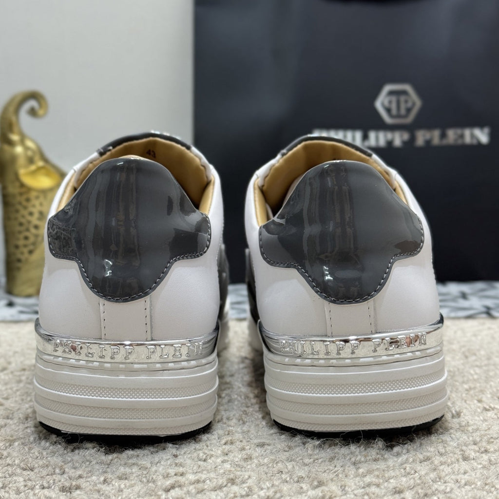 PP White & Black Casual Sneakers #56 | Men's Streetwear