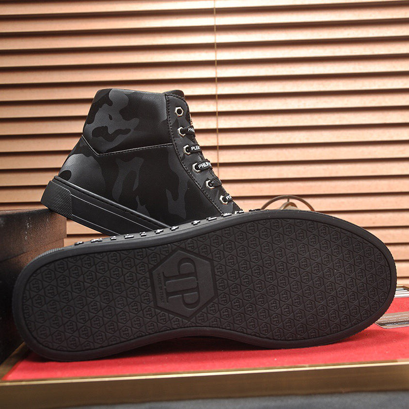 PP Black Casual Sneakers #73 | Men's Streetwear