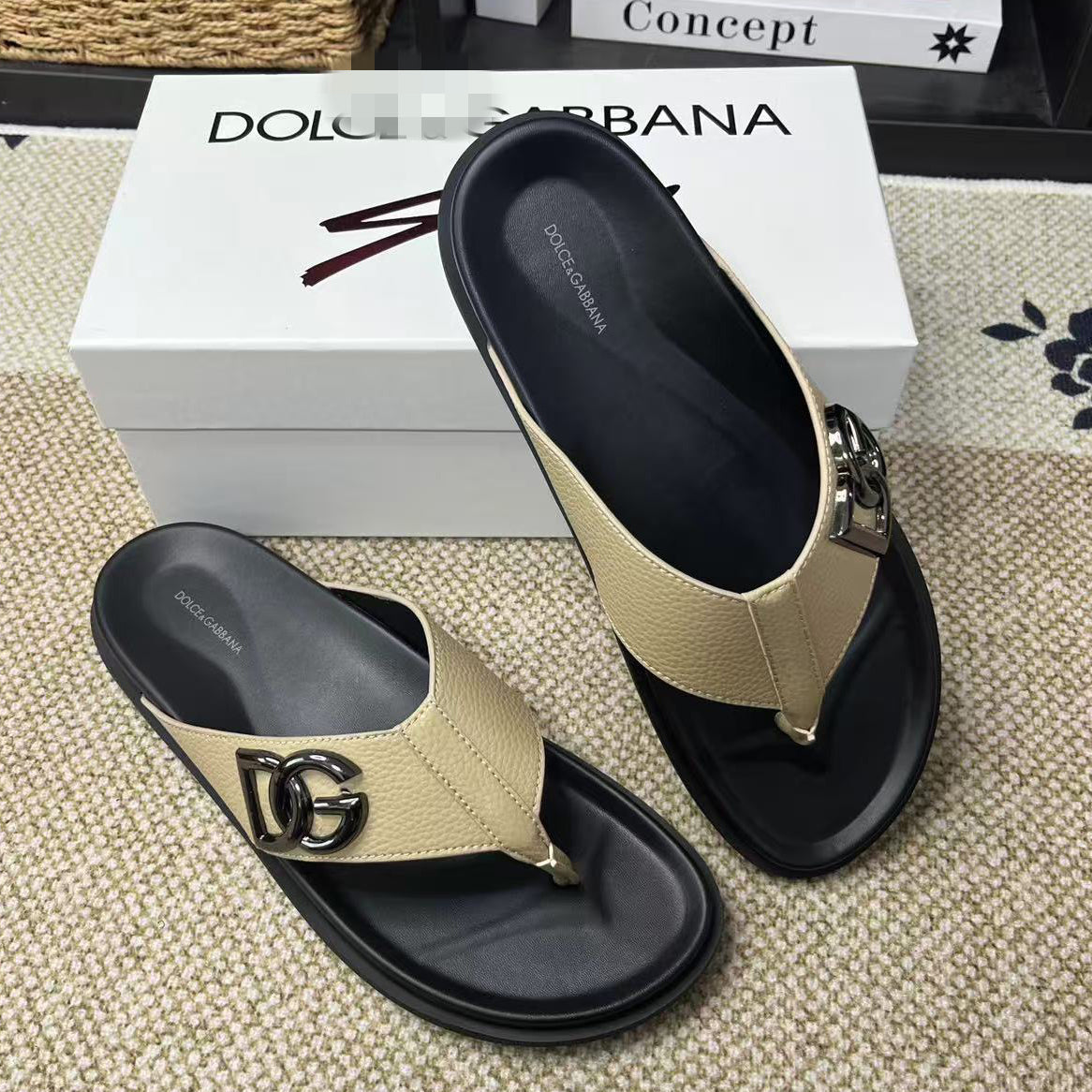 D*G Grey Men's Slides #57 | Men's Streetwear