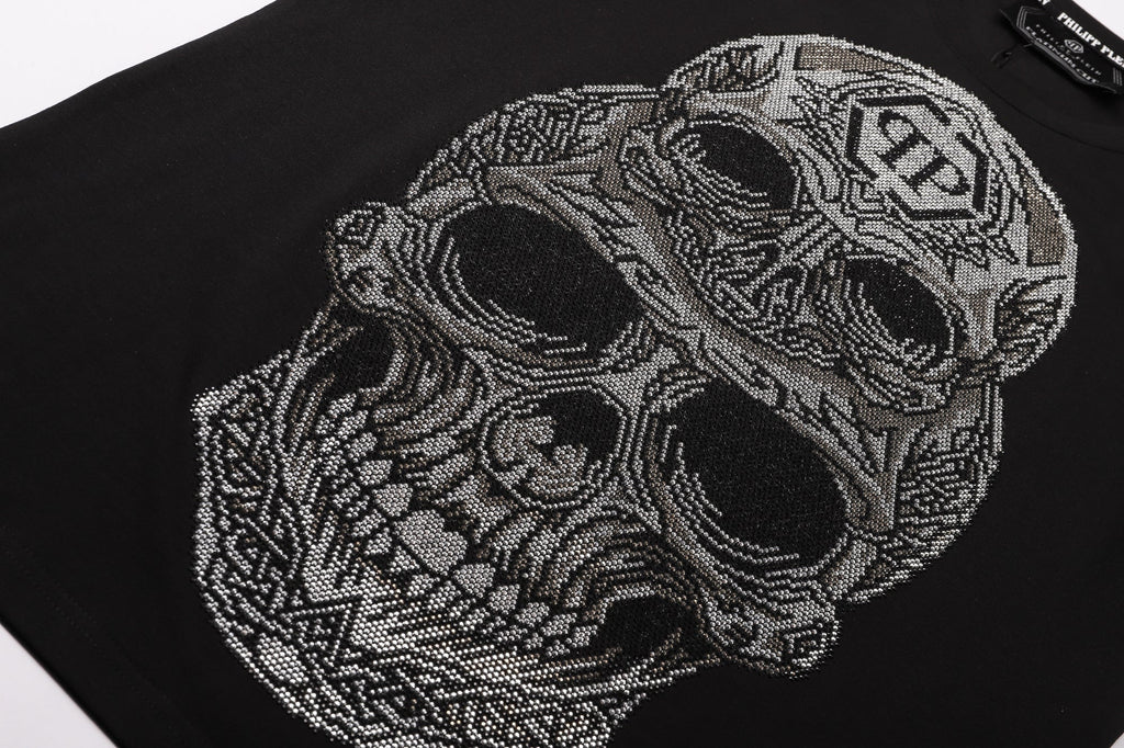 PP Black Cotton Streetwear T-Shirt #52 | Men's Tee