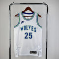 Derrick Rose Minnesota Timberwolves No.25 Throwback Jersey 2023-24 - View 1