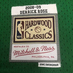 Derrick Rose Chicago Bulls No.1 Throwback Eco Green Swingman Jersey 2008-09 - View 80