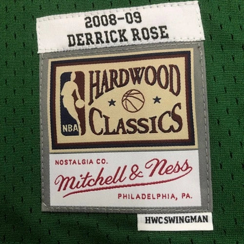 Derrick Rose Chicago Bulls No.1 Throwback Eco Green Swingman Jersey 2008-09 - View 80
