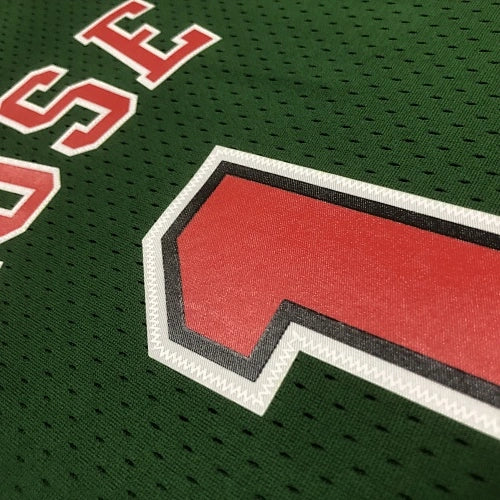 Derrick Rose Chicago Bulls No.1 Throwback Eco Green Swingman Jersey 2008-09 - View 80