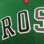 Derrick Rose Chicago Bulls No.1 Throwback Eco Green Swingman Jersey 2008-09 - View 80