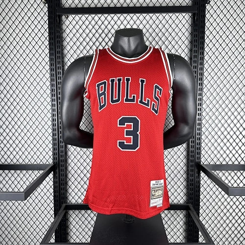 Dwyane Wade Chicago Bulls No.3 Throwback Swingman Jersey 2016-17 - View 161