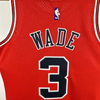 Dwyane Wade Chicago Bulls No.3 Throwback Swingman Jersey 2016-17 - View 161
