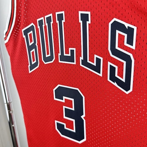 Dwyane Wade Chicago Bulls No.3 Throwback Swingman Jersey 2016-17 - View 161