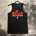 Bulls Front Full View in Black — Flatlay