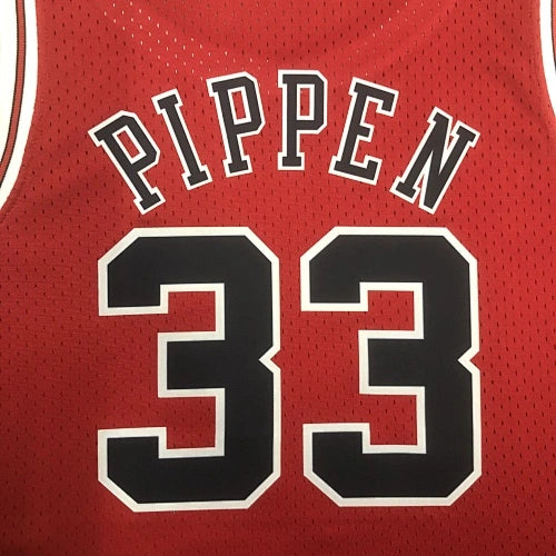 Scottie Pippen Chicago Bulls No.33 Throwback Crop Top Women's Jersey  - View 13