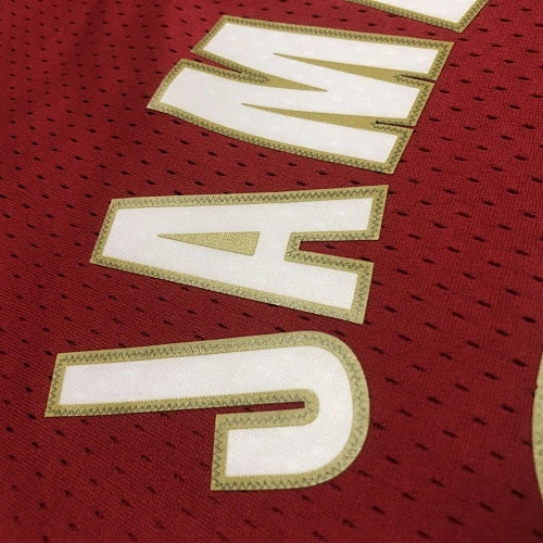 LeBron James Cleveland Cavaliers No.23 Throwback Swingman Jersey 2003-04 - View 30