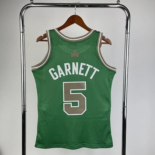 Kevin Garnett Boston Celtics No.5 Throwback Graffiti Swingman Jersey 2007-08 - View 70