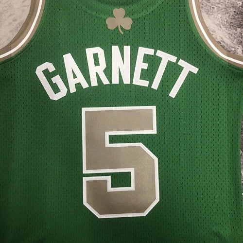 Kevin Garnett Boston Celtics No.5 Throwback Graffiti Swingman Jersey 2007-08 - View 70