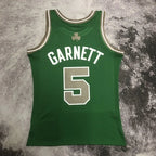 Kevin Garnett Boston Celtics No.5 Throwback Graffiti Swingman Jersey 2007-08 - View 70