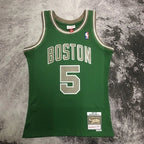 Kevin Garnett Boston Celtics No.5 Throwback Graffiti Swingman Jersey 2007-08 - View 70