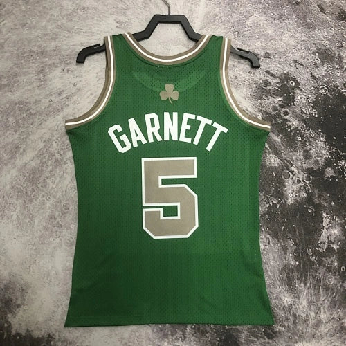 Kevin Garnett Boston Celtics No.5 Throwback Graffiti Swingman Jersey 2007-08 - View 70