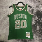 Kevin Garnett Boston Celtics No.5 Throwback Graffiti Swingman Jersey 2007-08 - View 70