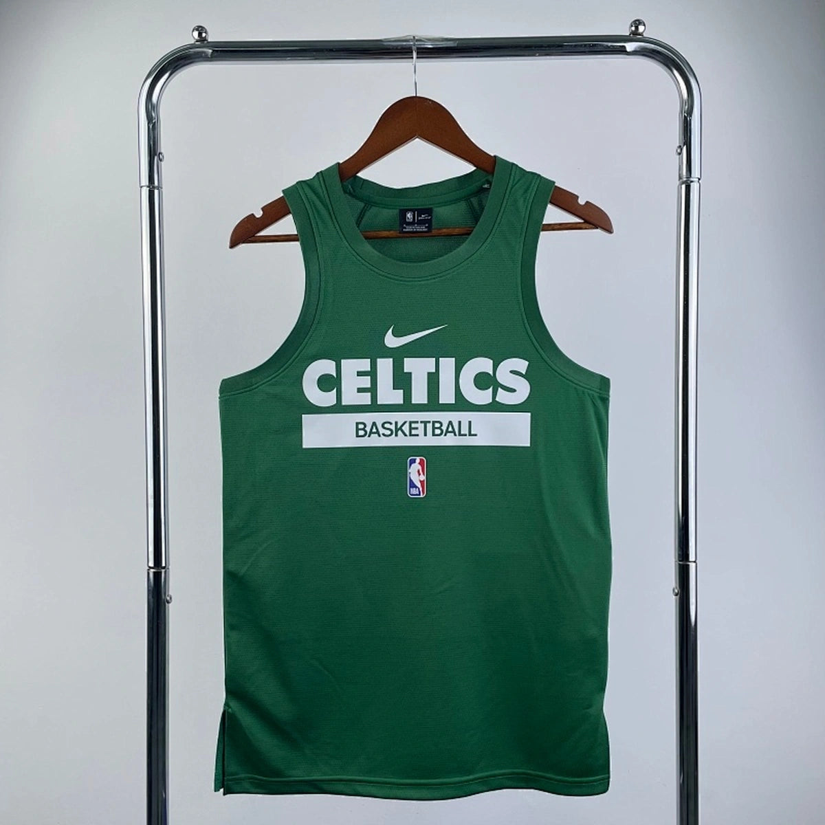 Celtics Front Full View in Green — Hanging