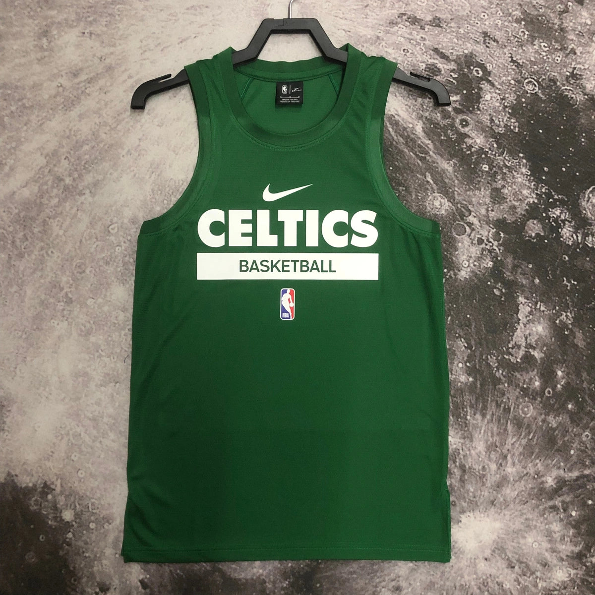 Celtics Front Full View in Green — Hanging
