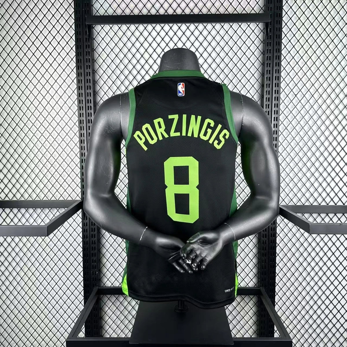 Celtics BackNameNumber City Jersey in White Mannequin 005