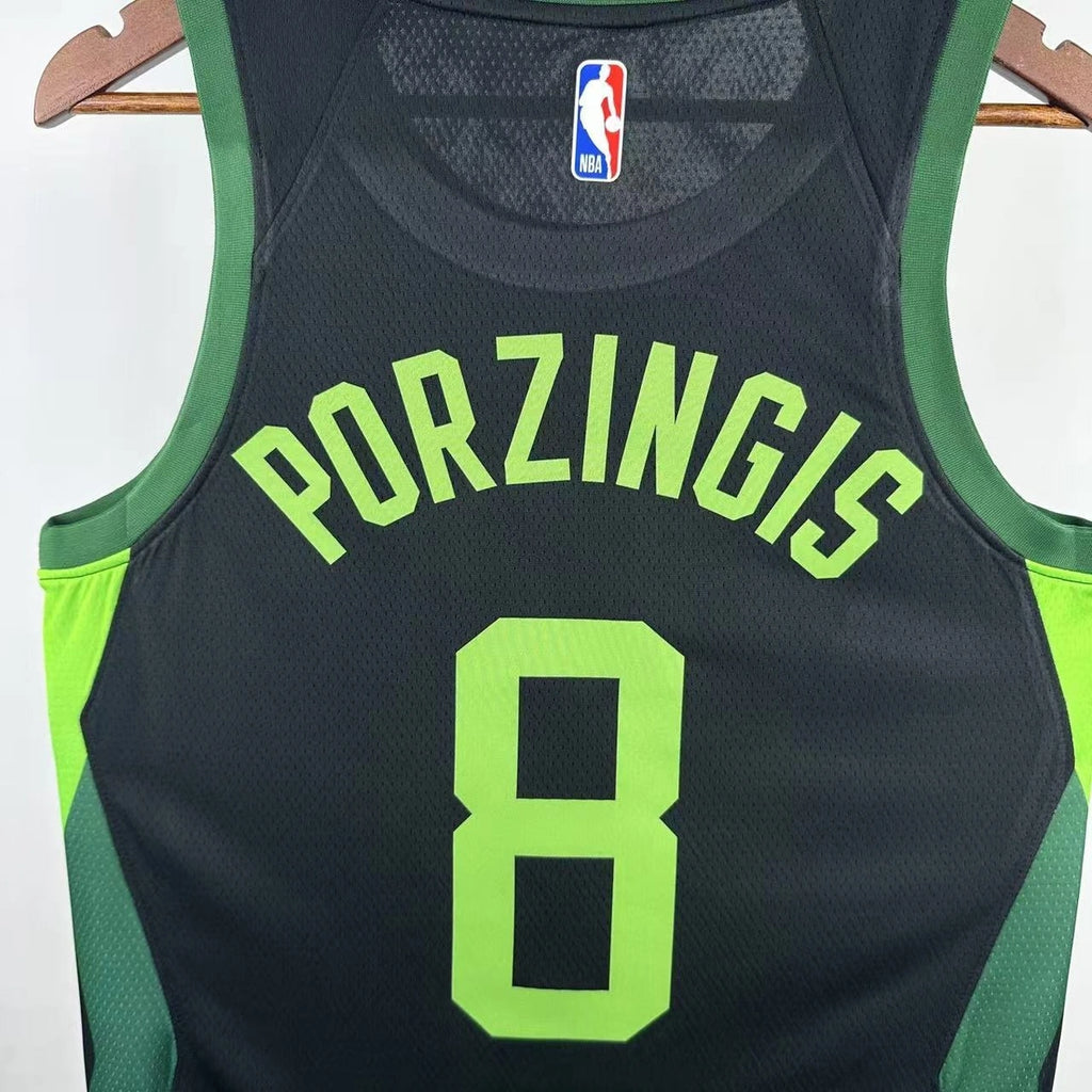 Celtics ChestLogo City Jersey in White Hanging 007