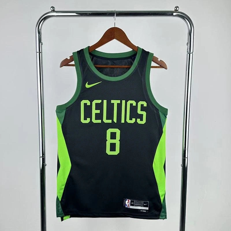 Celtics FrontFull City Jersey in White Hanging 001