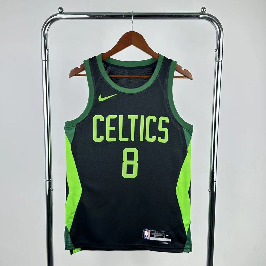 Celtics FrontFull City Jersey in White Hanging 002