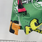 Larry Bird Boston Celtics No.33 Throwback Graffiti Swingman Jersey 1985-86 - View 858