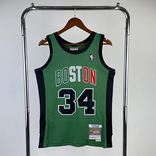 Boston Celtics 08 White/Gold Kevin Garnett No. 5 Throwback Swingman Jersey
