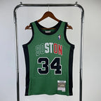 Boston Celtics 08 White/Gold Kevin Garnett No. 5 Throwback Swingman Jersey
