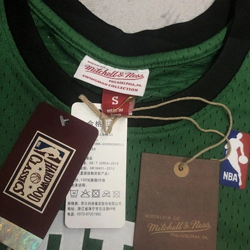 Boston Celtics 08 White/Gold Kevin Garnett No. 5 Throwback Swingman Jersey