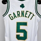 Kevin Garnett Boston Celtics No.5 Throwback Italy Flag Swingman Jersey  - View 2