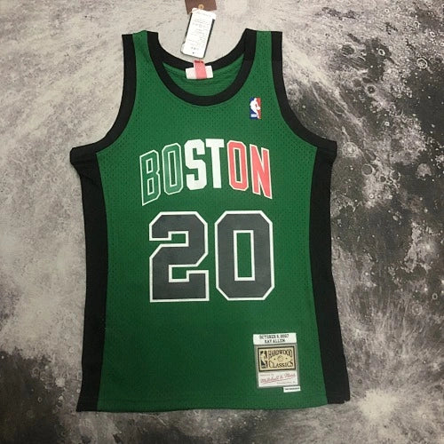 Boston Celtics 08 White/Gold Kevin Garnett No. 5 Throwback Swingman Jersey