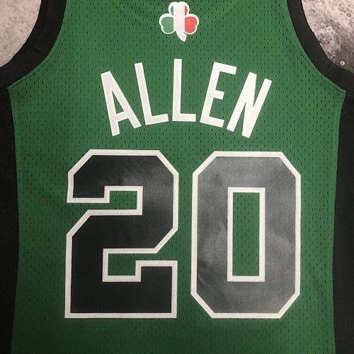 Boston Celtics 08 White/Gold Kevin Garnett No. 5 Throwback Swingman Jersey