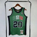 Boston Celtics 08 White/Gold Kevin Garnett No. 5 Throwback Swingman Jersey