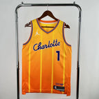LaMelo Ball No.1 Charlotte Hornets City Edition Jersey 2025-26 NBA Authentic Swingman Jersey - View 1