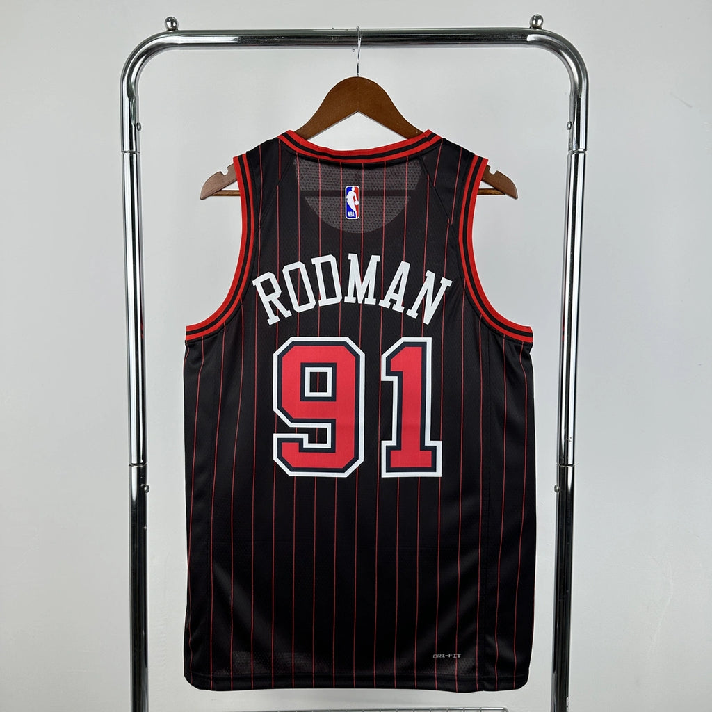 Dennis Rodman No.91 Chicago Bulls Air Jordan Edition Jersey 2025-26 NBA Authentic Swingman Jersey - View 2