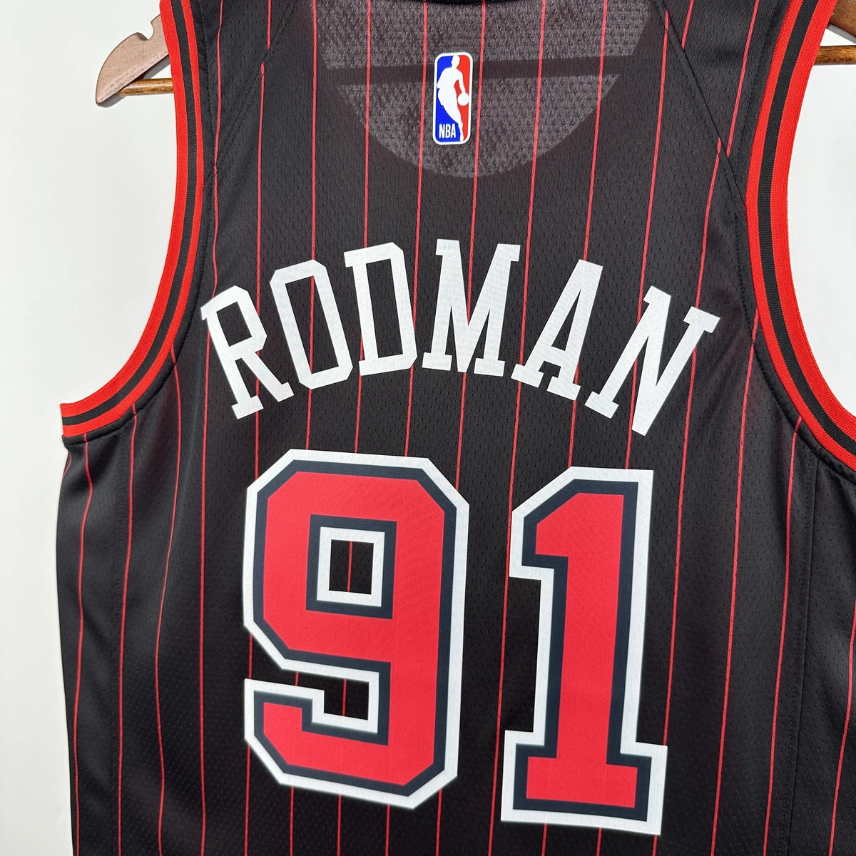 Dennis Rodman No.91 Chicago Bulls Air Jordan Edition Jersey 2025-26 NBA Authentic Swingman Jersey - View 5