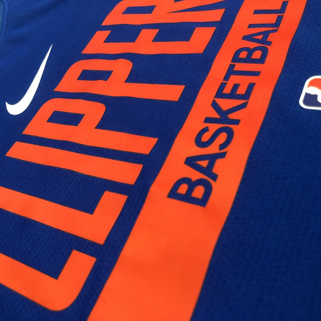 Clippers Chest Logo Detail in Blue — Flatlay