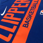 Clippers Chest Logo Detail in Blue — Flatlay