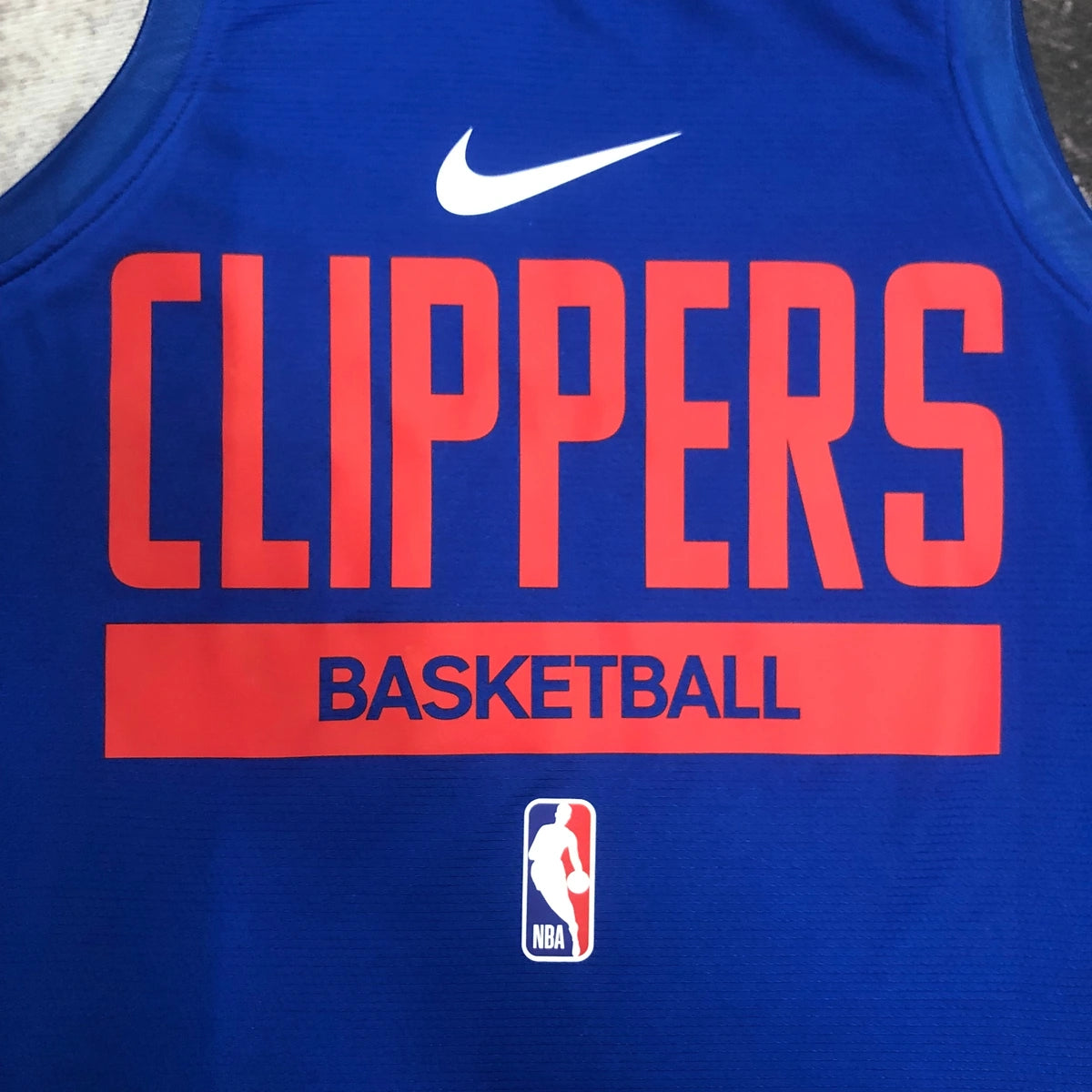 Clippers Front Full View in Blue — Flatlay