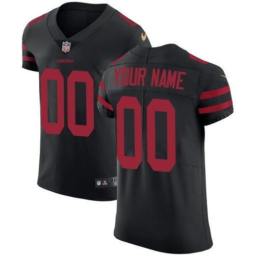 Custom Las Vegas Raiders Elite Alternate Jersey - Back 002