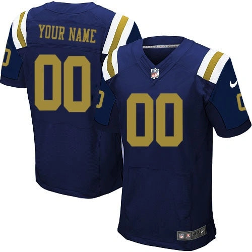Custom New England Patriots Elite Alternate Customized Jersey - Back 002