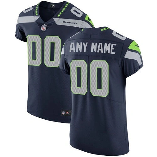 Custom New England Patriots Elite Jersey - Back 002