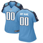 Custom Tennessee Titans Alternate Jersey - Back 002
