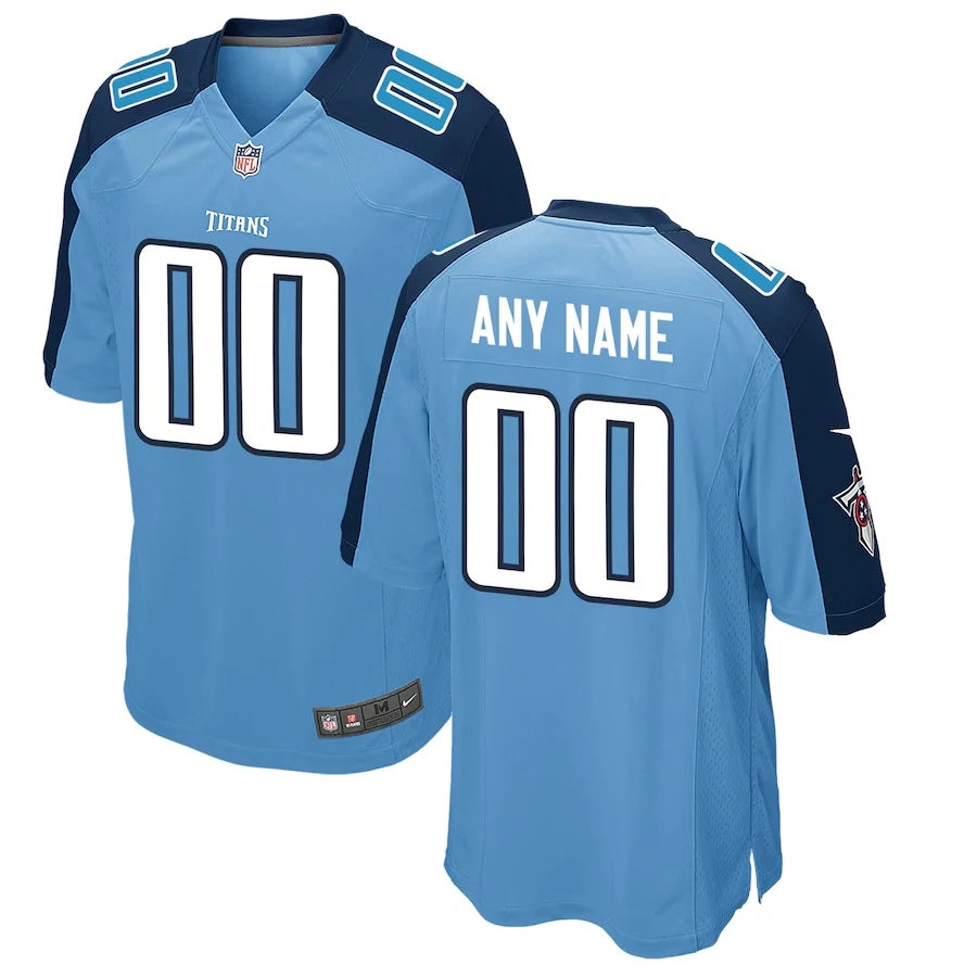 Custom Tennessee Titans Alternate Jersey - Back 002
