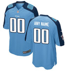 Custom Tennessee Titans Alternate Jersey - Back 002