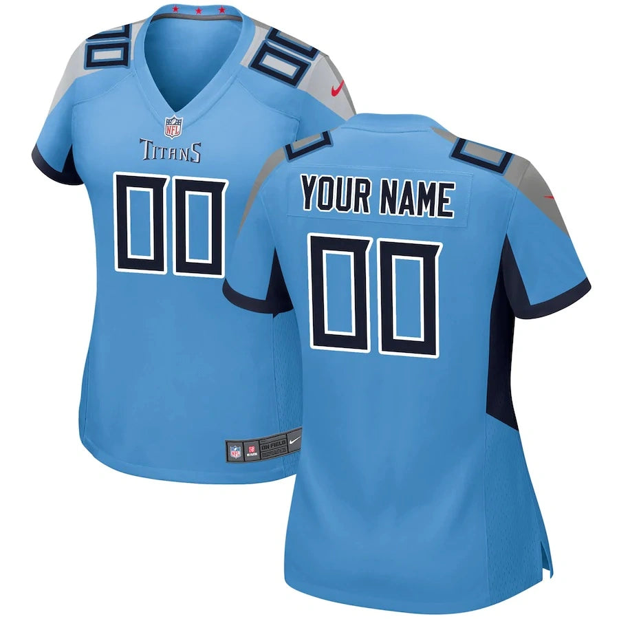 Custom Tennessee Titans Game Jersey - Back 002
