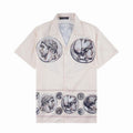 White Short Sleeve Shirt #3651 | Men's Streetwear